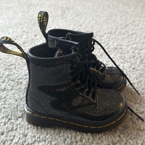 Toddler glitter doc martens